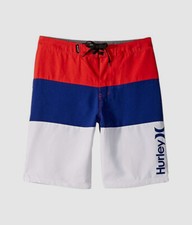 38 Hurley Kids Boy's Red Swimming Trunks Drawstring Board Shorts Swimwear 20/30