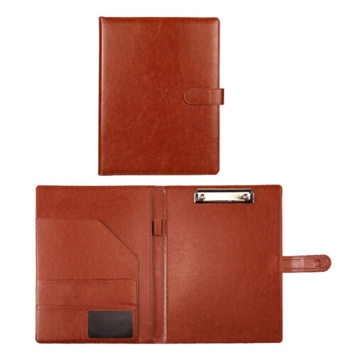A4 Clipboard Folder PU Leather A4 File Folder Business Document Manager Clip NEW - Picture 5 of 19