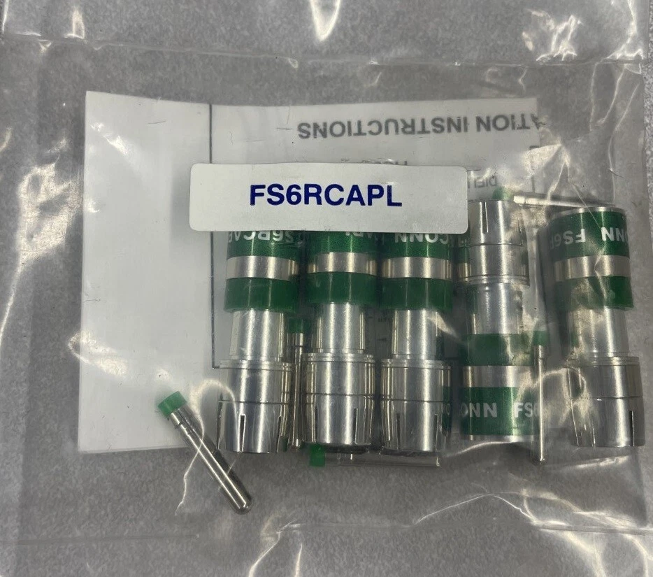 Belden FS6RCAPL RG6 Plenum RCA Connector, Pack of 5 - Image 2 of 2