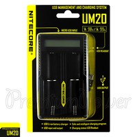 Nitecore UM20 LadegeräT Smart USB Digi LCD Li-Ion IMR Akku 18490 14500