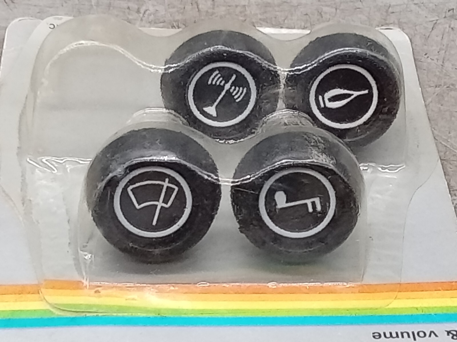 Vintage 4 PC Automotive Replacement Dash Knobs FTY #56664 New Old Stock ...
