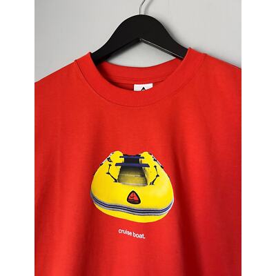 Nike ACG Cruise Boat Tee - Size Medium - Orange - NEW