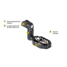 TCMT Aluminum Front Footrests Foot Pegs For Honda NSR50, NSR75, NSR80, CB50R, NSF100, VFR750R & More