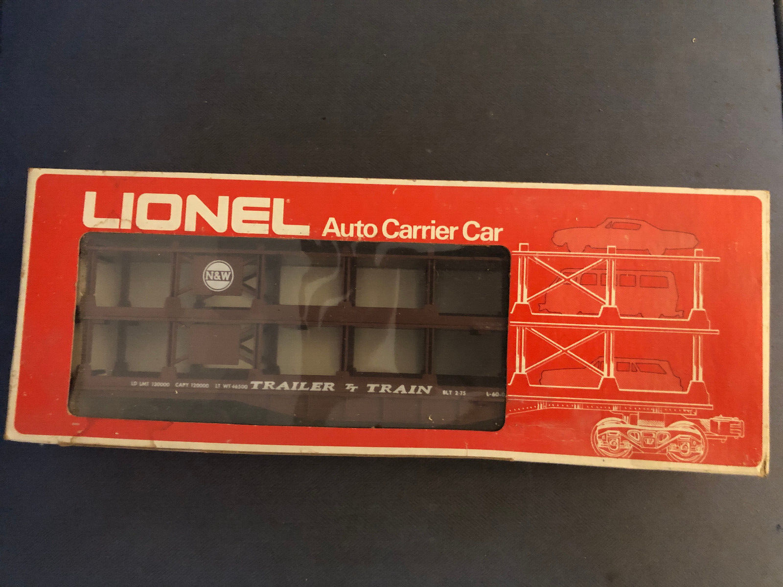 Lionel O Gauge #6-9123 TCA 1973 National Convention Auto Carrier Car w/Box
