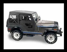Bestop 51117-01 Soft Top Replace-A-Top Polymer Cloth Black Fits 1976-1983 CJ5