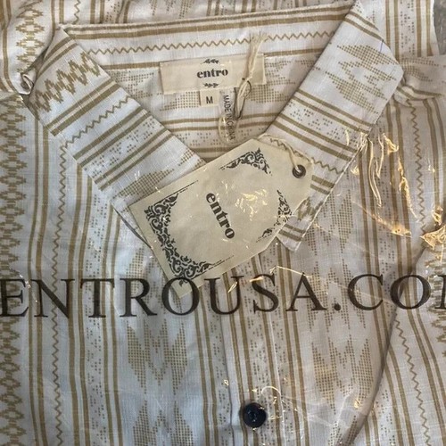 ENTRO Button Up Lace Up Side Long Sleeved Shirt Medium New With Tags - Picture 10 of 10