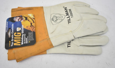 Tillman Top Grain Cowhide Unlined MIG Welding Gloves 1350M Standard Large Size