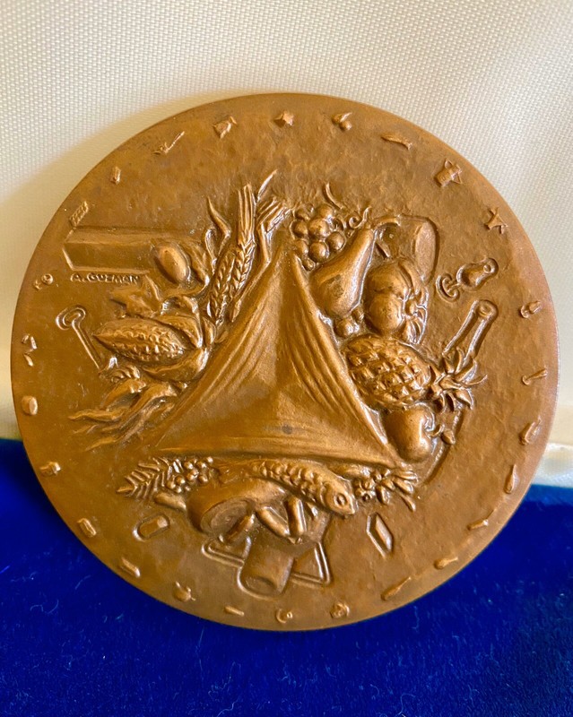 French BRONZE Medal, Culinary 1er Salon International, Paris, 1964, Chef, Cook