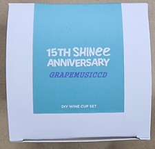 SHINee 15th Anniversary OFFICIAL MD GOODS DIY PLASTIC WINE CUP  PHOTO CARD SET