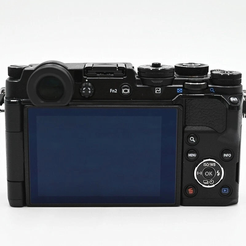 Cámara SLR Olympus Mirrorless PEN-F Body negra sin espejo funcionando Foto 4 de 4