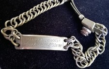 RARE BRACELET & PLAQUE DE METIER CONDUCTEUR PONTS ET CHAUSSÉES / INGENIEUR