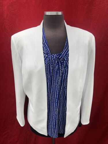 JOHN MEYER BLAZER/NEW WITH TAG/SIZE 18/LINED/RETAIL$149/WHITE - Picture 1 of 2