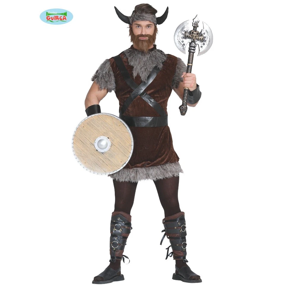 Mens Viking Man Fancy Dress Costume Viking Warrior Outfit New fg - Image 4 of 4