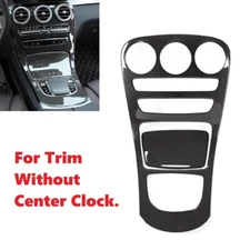 Carbon Fiber Print Shift Climate No Clock Panel Cover Fits 19-21 W205 C205 C300
