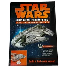 Star Wars Build the Millennium Falcon Deluxe Paper Model Kit New