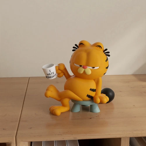 10CM Garfield Multiple Cute Poses Collection Action Figure Doll Toy 1x / 6x - Picture 12 of 19
