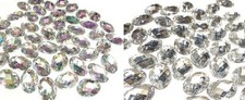 CraftbuddyUS 50pcs 13X18mm Sew on Acrylic Oval Diamante Rhinestone Crystal Gems