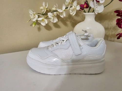 AND1 weiße Plateau Court Mid Top Basketball Turnschuhe große Mädchen Gr. 6 EUR 38,5 - Bild 5 von 16