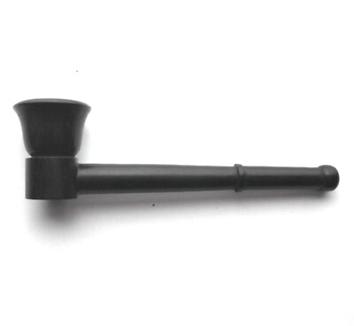 BLACK WOODEN POCKET-SIZED TOBACCO & HERB SMOKING PIPE 9cm. BP