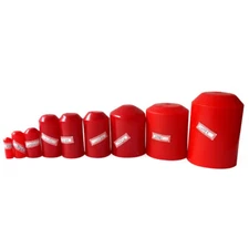 Red Dia 8-110mm Heat Shrink Boot End Cable Caps Adhesive Glue Lined Waterproof 