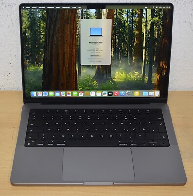 Apple MacBook Pro A2918 14'' Apple M3 8 Core 8GB RAM 512GB SSD Grau