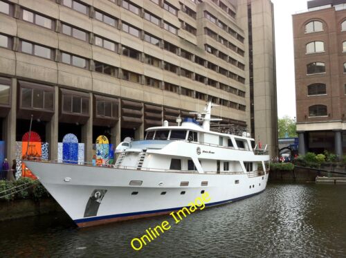 Photo 12x8 Motor yacht in St Katharine's Dock London On the weekend of the c2012 - Picture 1 of 1