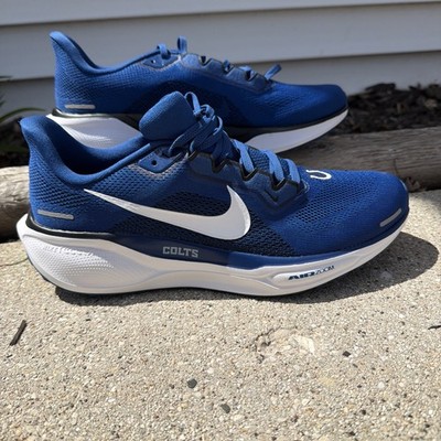 Nike Air Zoom Pegasus Colts Blue White Low Top Running Sneakers