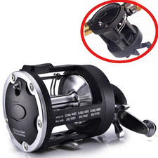 Trolling Fishing Reel Saltwater Right Hand Sea Bait Casting Fishing Reels Black