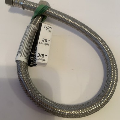 Fluidmaster PRO1F20 Braided Stainless Steel Faucet Supply Line