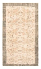 Traditional Vintage Hand-Knotted Area Rug 3'7" x 6'9" Oriental Wool Carpet