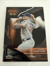CADE HORTON 2026 TOPPS CHROME BLACK ORANGE REFRACTOR 3/25 #31