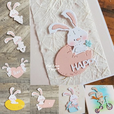 Bunny Rabbit Easter Collection Metal Cutting Dies Scrapbooking Card Craft
