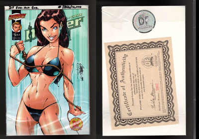 #ad DANGER GIRL #5 9.6 9.8 NM AVG J. SCOTT CAMPBELL VARIANT COA CLIFFHANGER 1998 $49.99
