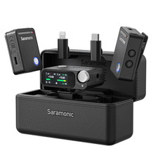 Saramonic Ultra 2-Person Wireless Mic w/32-Bit Float Recording, Time Code Record