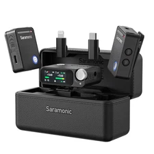 Saramonic Ultra 2-Person Wireless Mic w/32-Bit Float Recording, Time Code Record
