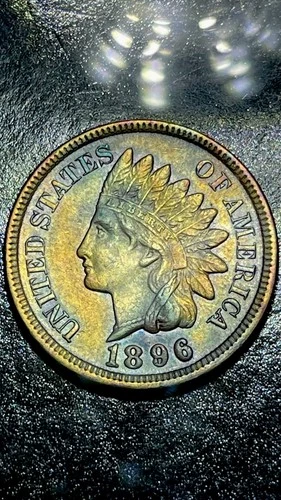 1896 Indian Head Cent Penny about uncirculated great condition