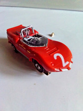 AFX AURORA 1377 HO SLOT CAR '66 CHAPARRAL 2 RED 2 NON-ORIGINAL HEAD  ROLLBAR 