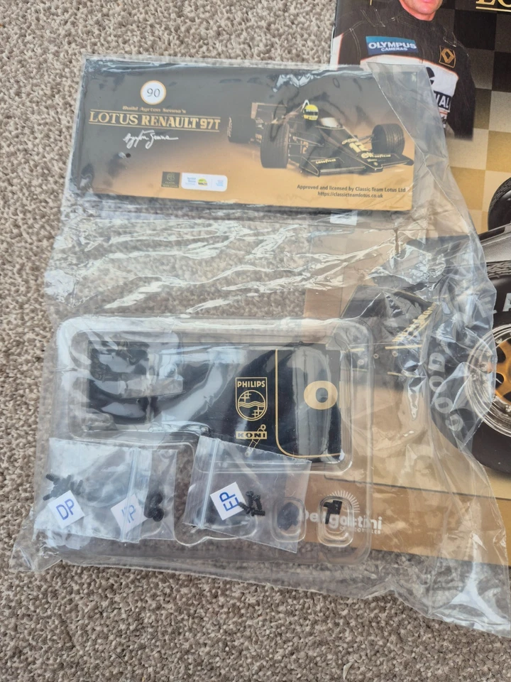 1/8 DEAGOSTINI BUILD THE 1985 LOTUS RENAULT 97T AYRTON SENNA F1 CAR ISSUE #90 - Image 3 of 3