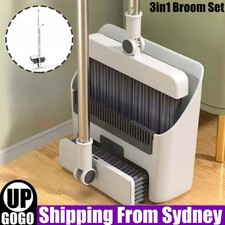 1/2X 3in1 Broom Set for Indoor Outdoor Cleaning Home Kitchen Sweeping Tool
