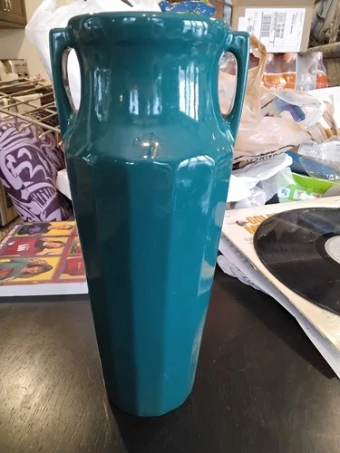 Red Wing Stoneware Pottery Number 154 Tall Double Handle Vase