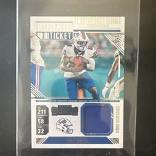 2024 Panini Contenders Ray Davis Rookie Ticket Swatches RTS-RDS Buffalo Bills