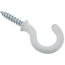 National Hardware N259-184 2020 Cup Hooks in White , 3/4" , 50 piece