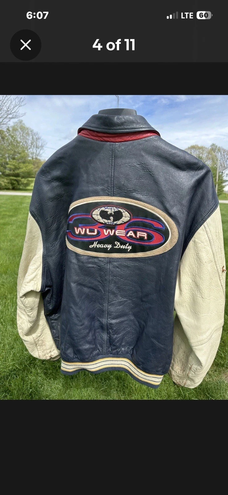Wu Tang Vintage Leather Jacket - product detail image 7