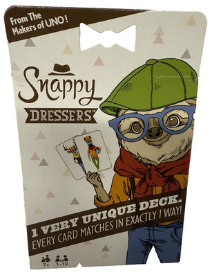 Snappy Dressers 1 Very Unique Deck Every Card Matches in Exactly 1 Way