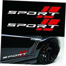 for Sport Letter Decal,2 PCS 16 inch White Red Truck Side Vinyl Sticker Fit