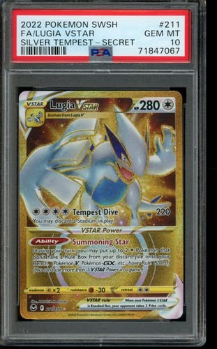 Lugia VSTAR graded PSA 10 for sale on eBay
