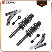 Front Complete Struts Lower Control Arm Sway Bar Kit For Volkswagen Golf 01-06