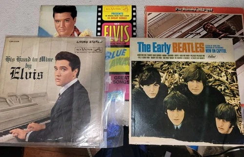 Elvis Presley & The Beatles Vinyl LP Lot - 4 Classic Albums - 1960s-7