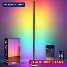 Smart Corner Floor Lamp, RGBICW LED Standing Lamp with App Control, 16 Million C