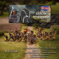 VICTRIX Saxon Warband x32 Figures - 28mm Medieval Miniatures